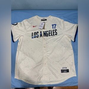 Size 2XL Nike Dodgers Shohei Ohtani Limited Player City Edition Jersey #17